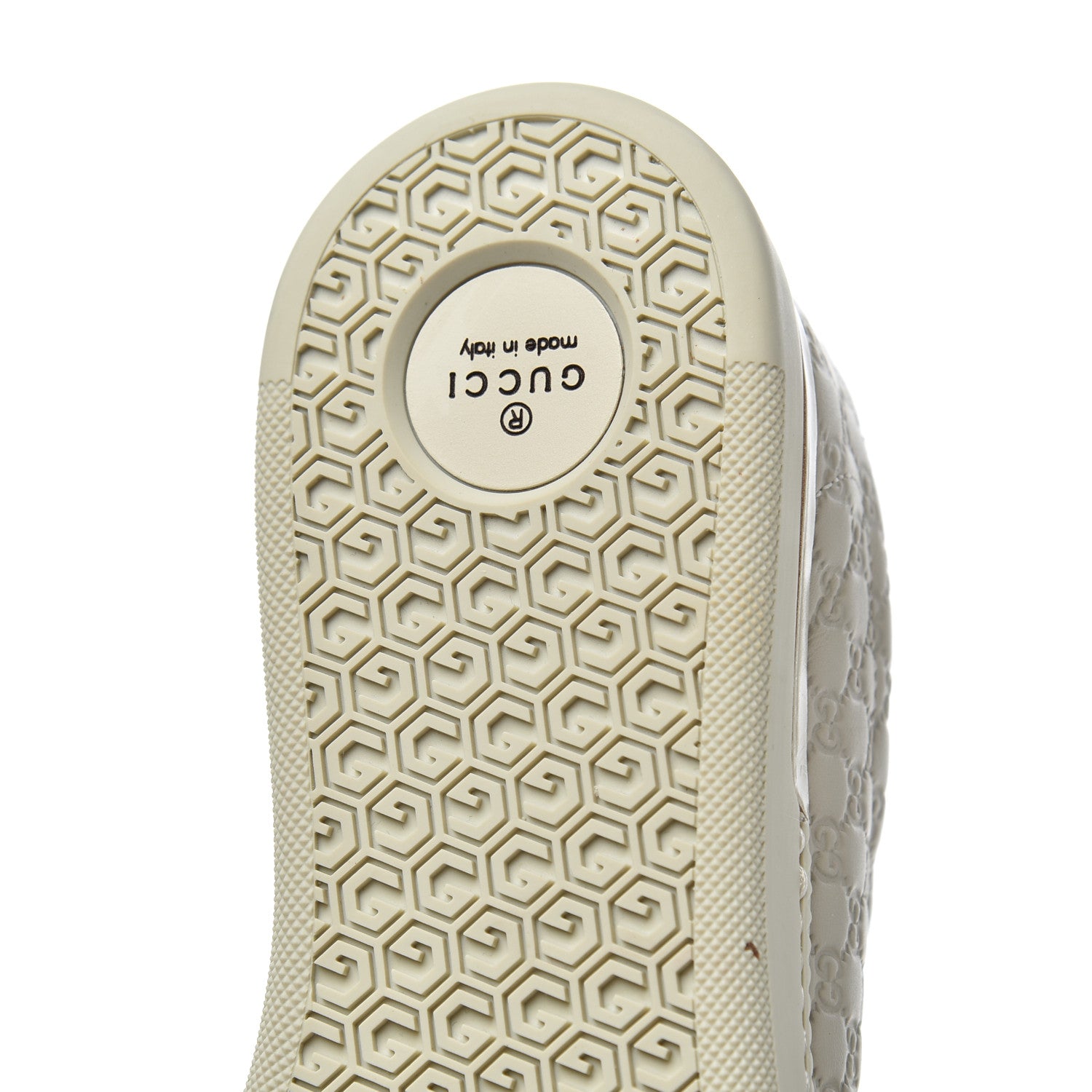 Gucci Soft Microguccissima Womens Sneakers 38.5 Mystic White 9 of 16