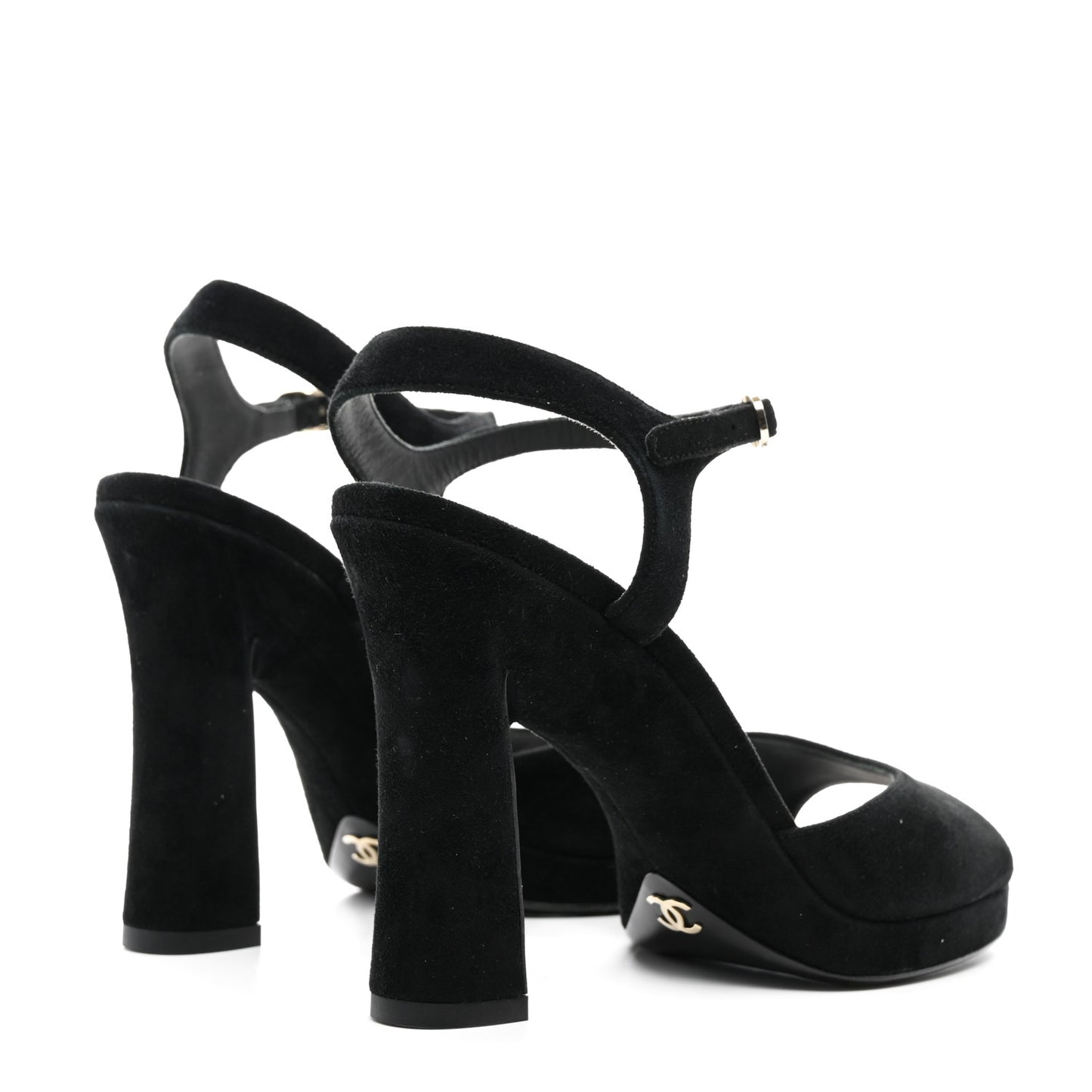 Suede CC Pumps 38 Black