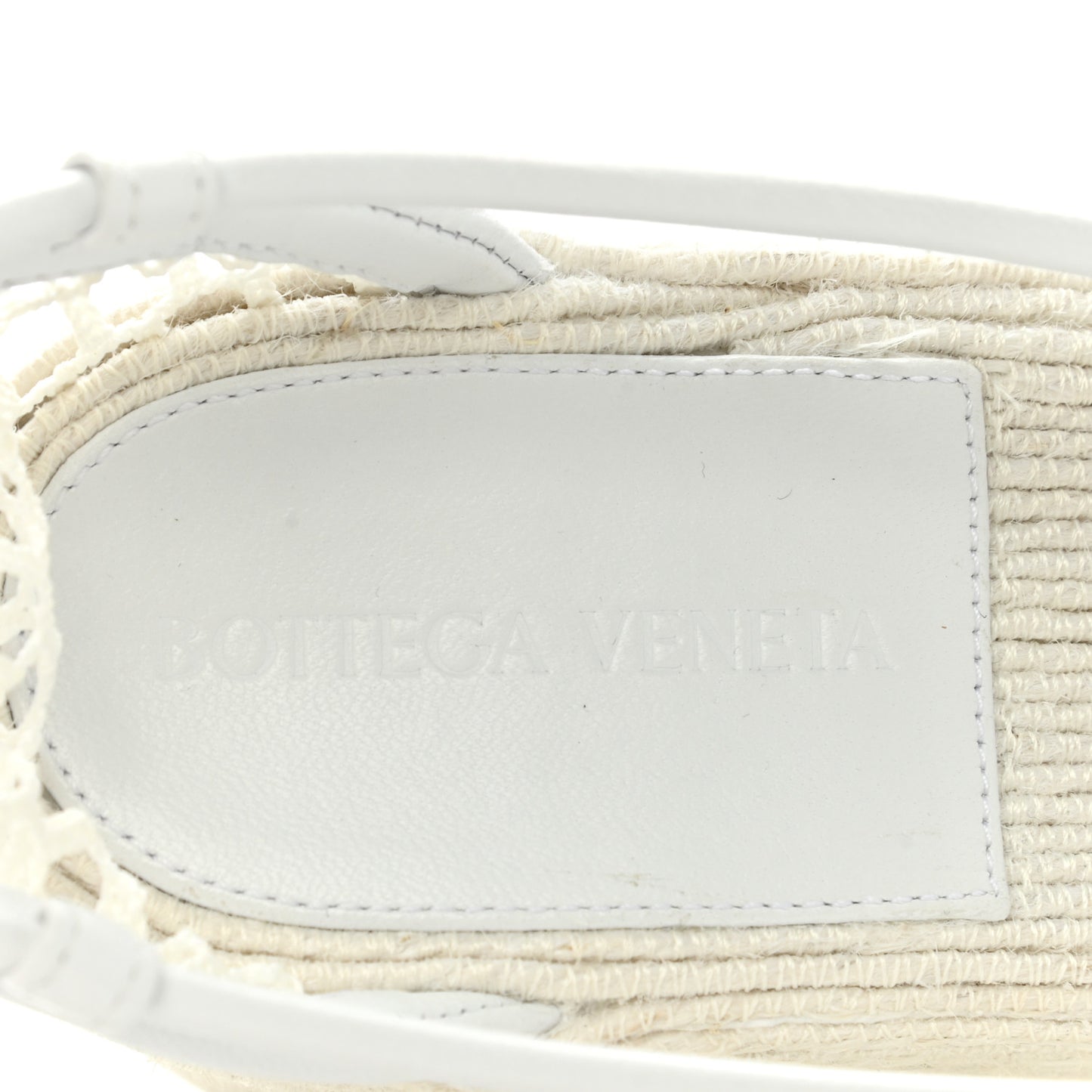 Mesh Lambskin Sporty Web Stretch Ankle Tie Espadrilles 37 Optic White