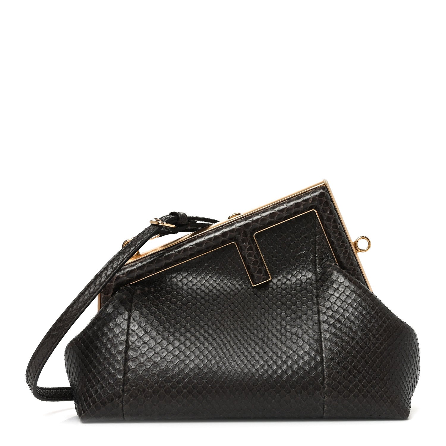 Fendi Snakeskin Small Fendi First Brown 1909290 – FASHIONPHILE