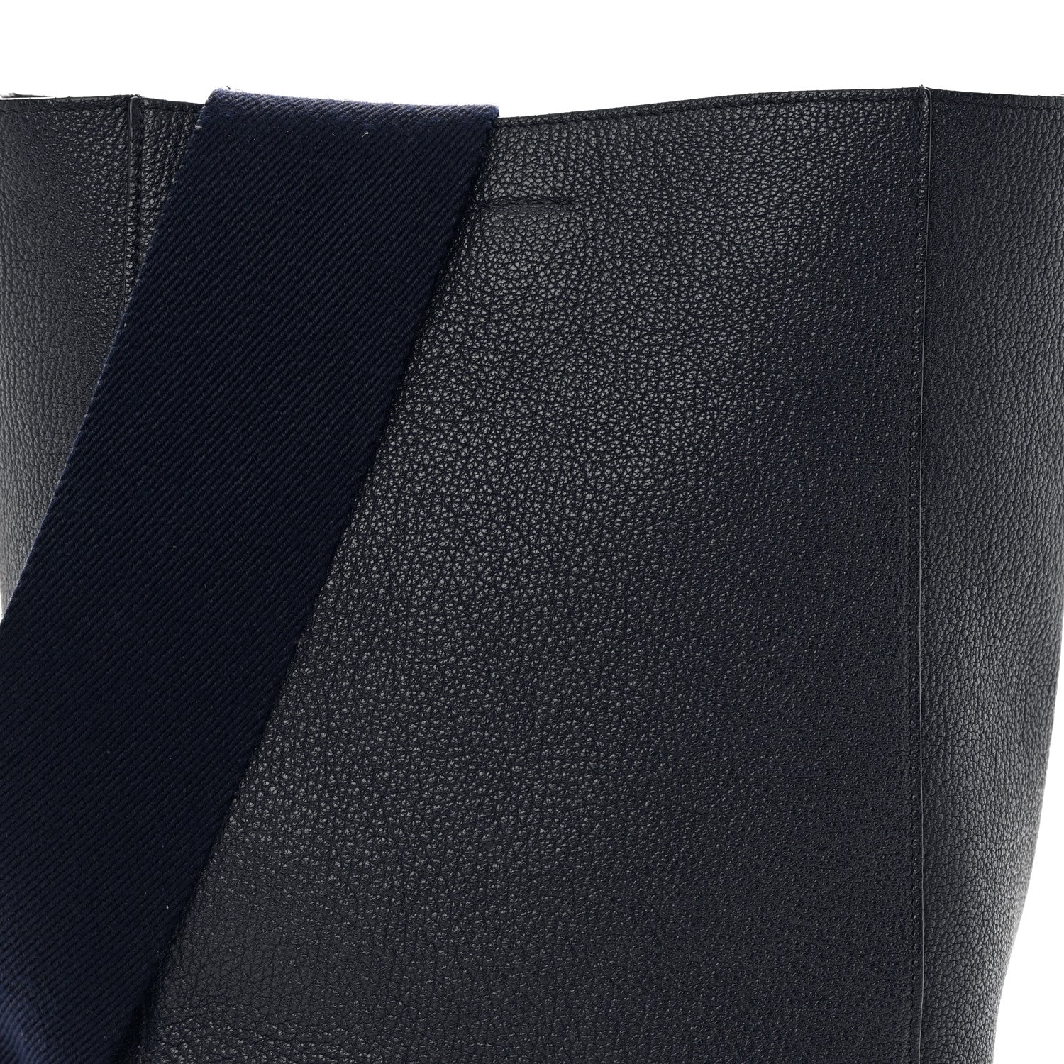 Celine Soft Grained Calfskin Small Sangle Bucket Bag Navy 7 of 15