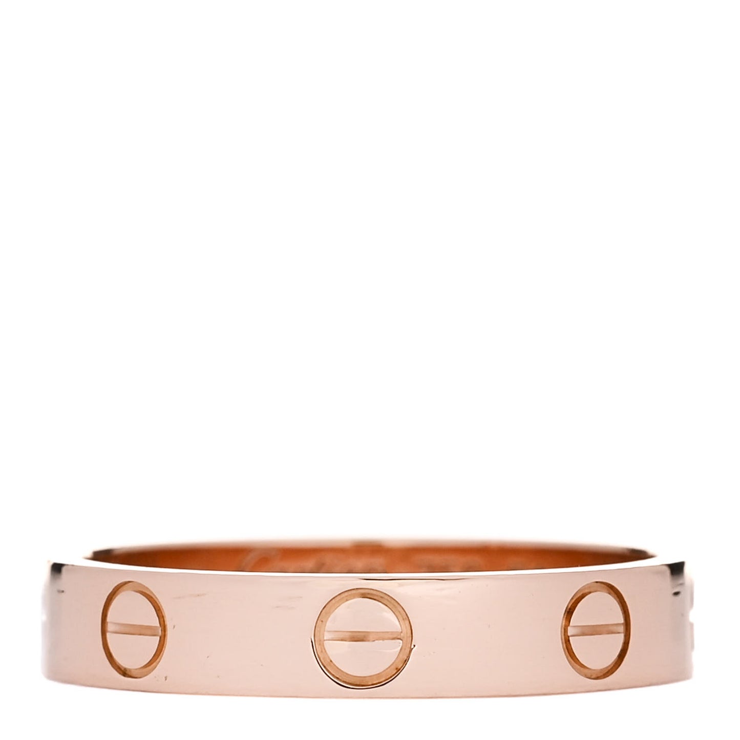 18K Pink Gold 3.5mm LOVE Wedding Band Ring 54 6.75