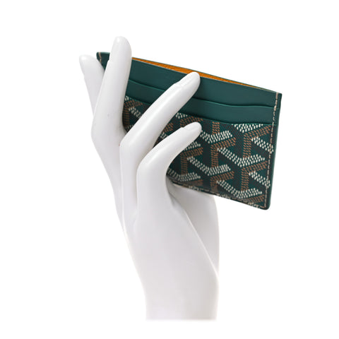 Goyardine Saint Sulpice Card Holder Green