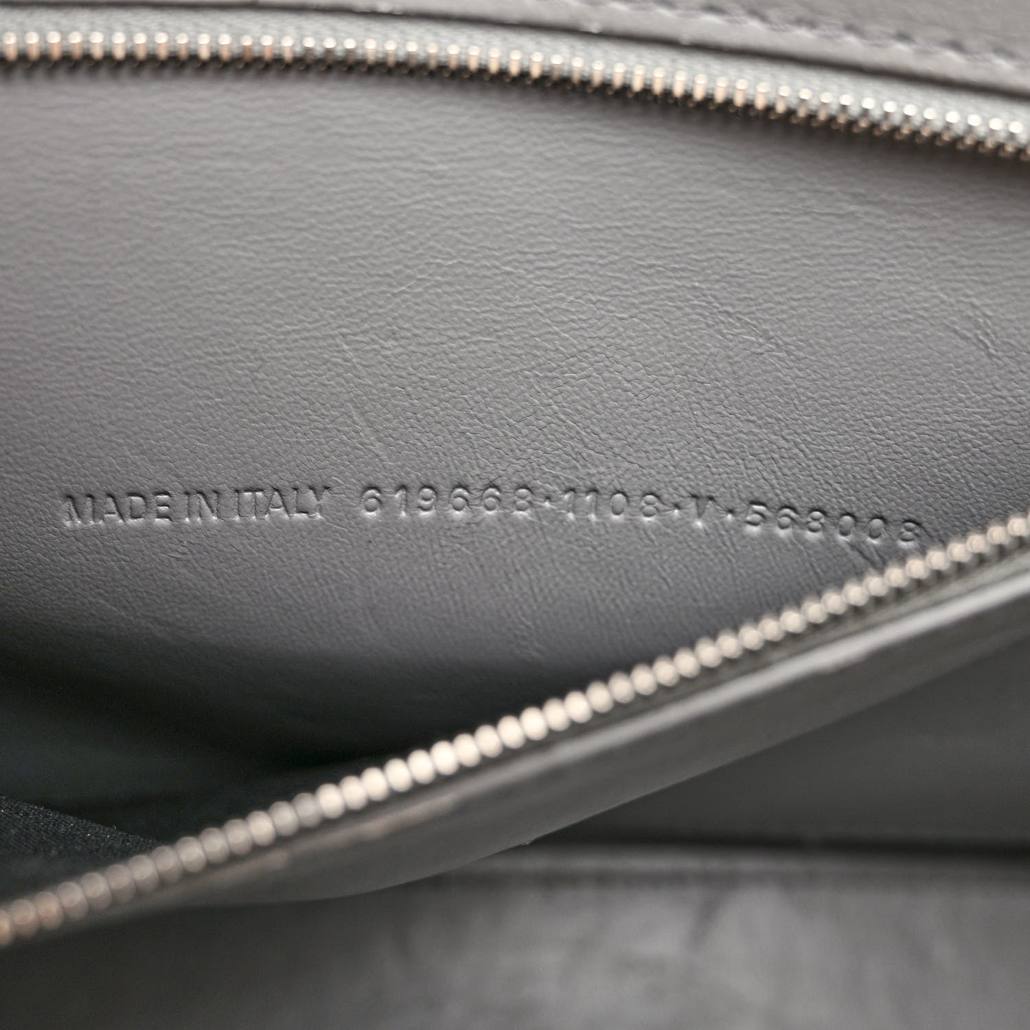 Balenciaga Shiny Calfskin Crocodile Embossed Medium Hourglass Top Handle Bag Balenciaga Grey 7 of 18