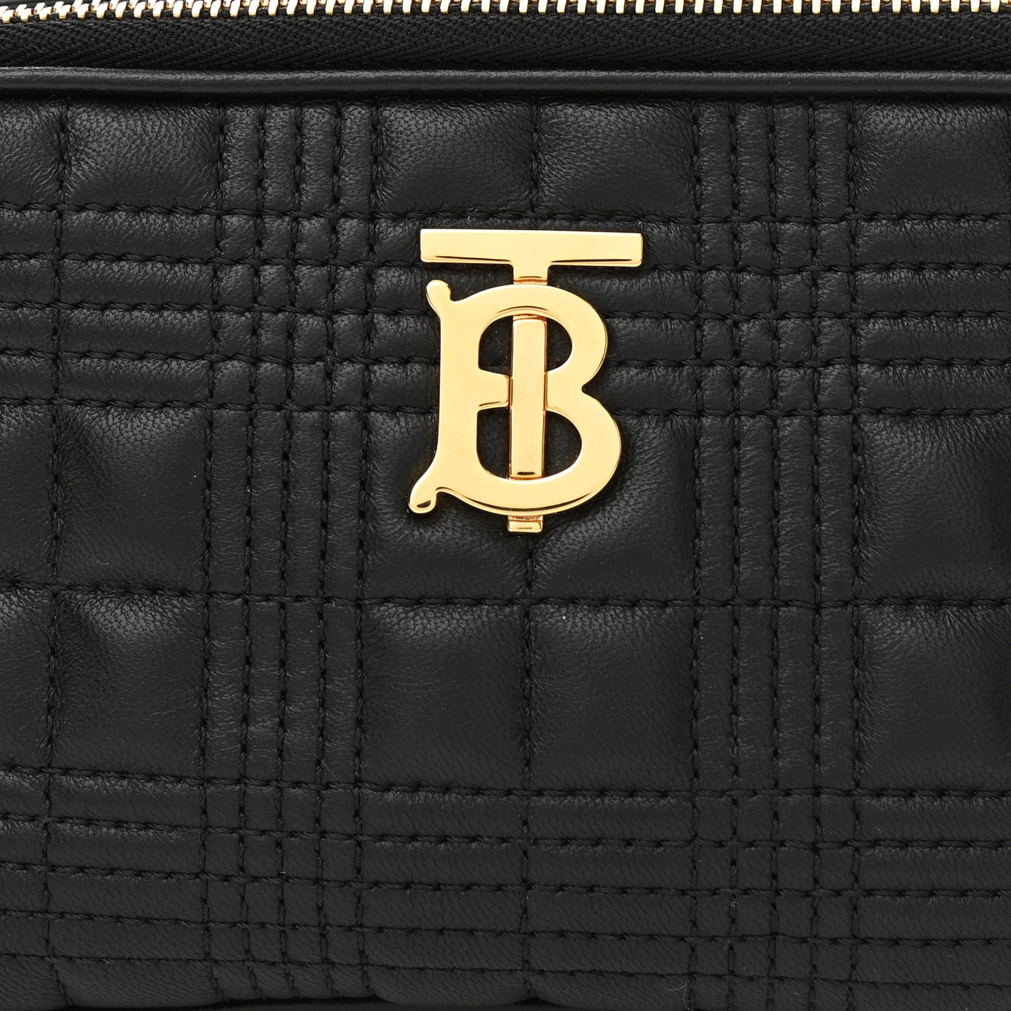 Lambskin Quilted Lola Convertible Camera Bag Black