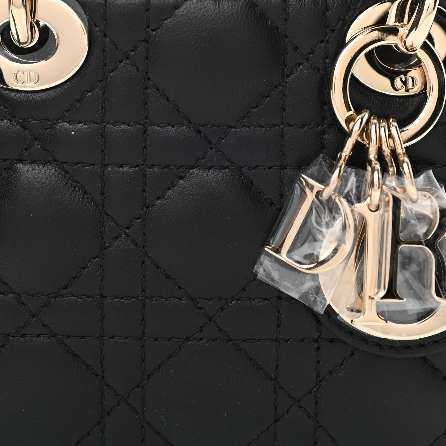 Lambskin Cannage Micro Lady Dior Black