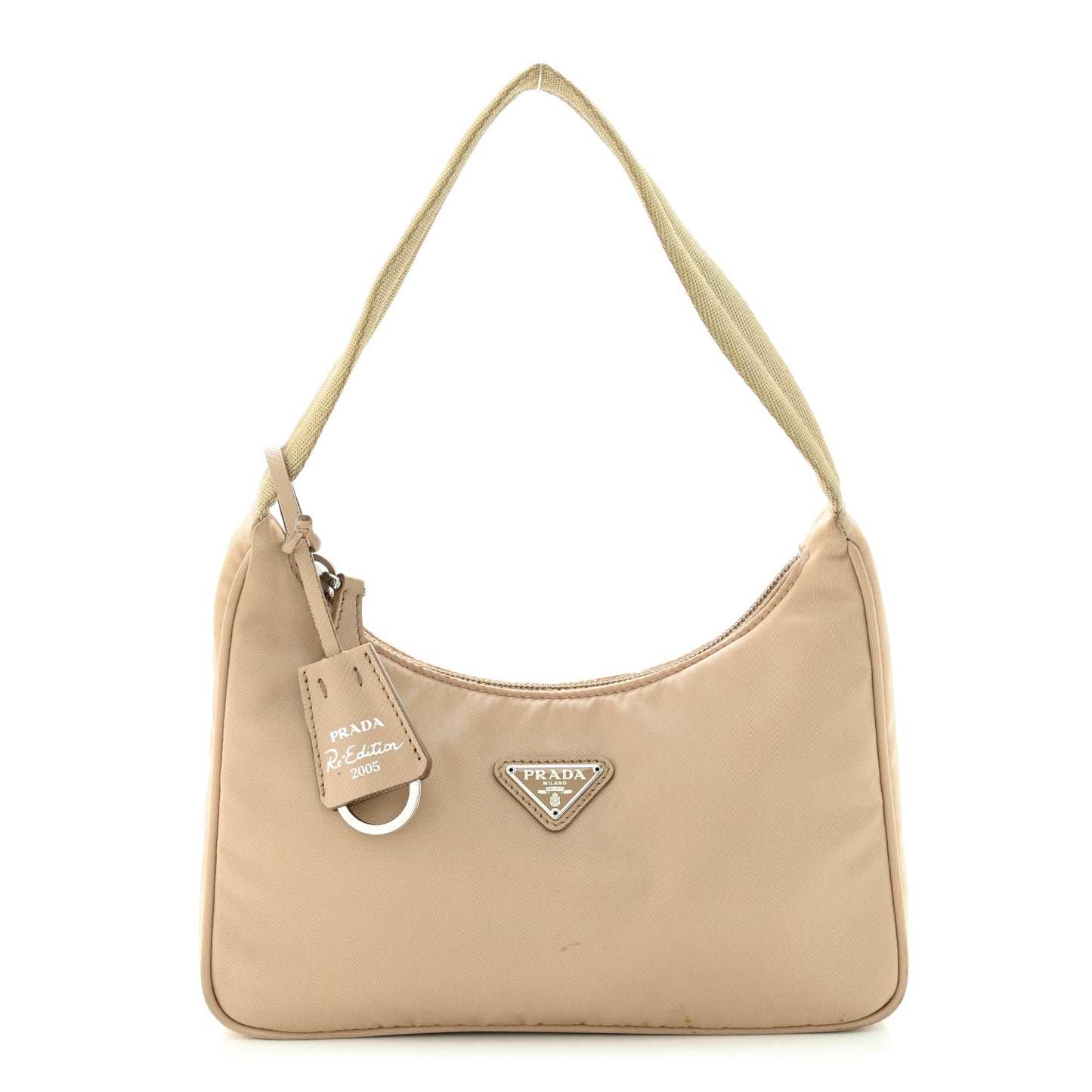 Re-Nylon Saffiano Mini Re-Edition 2000 Bag Deserto