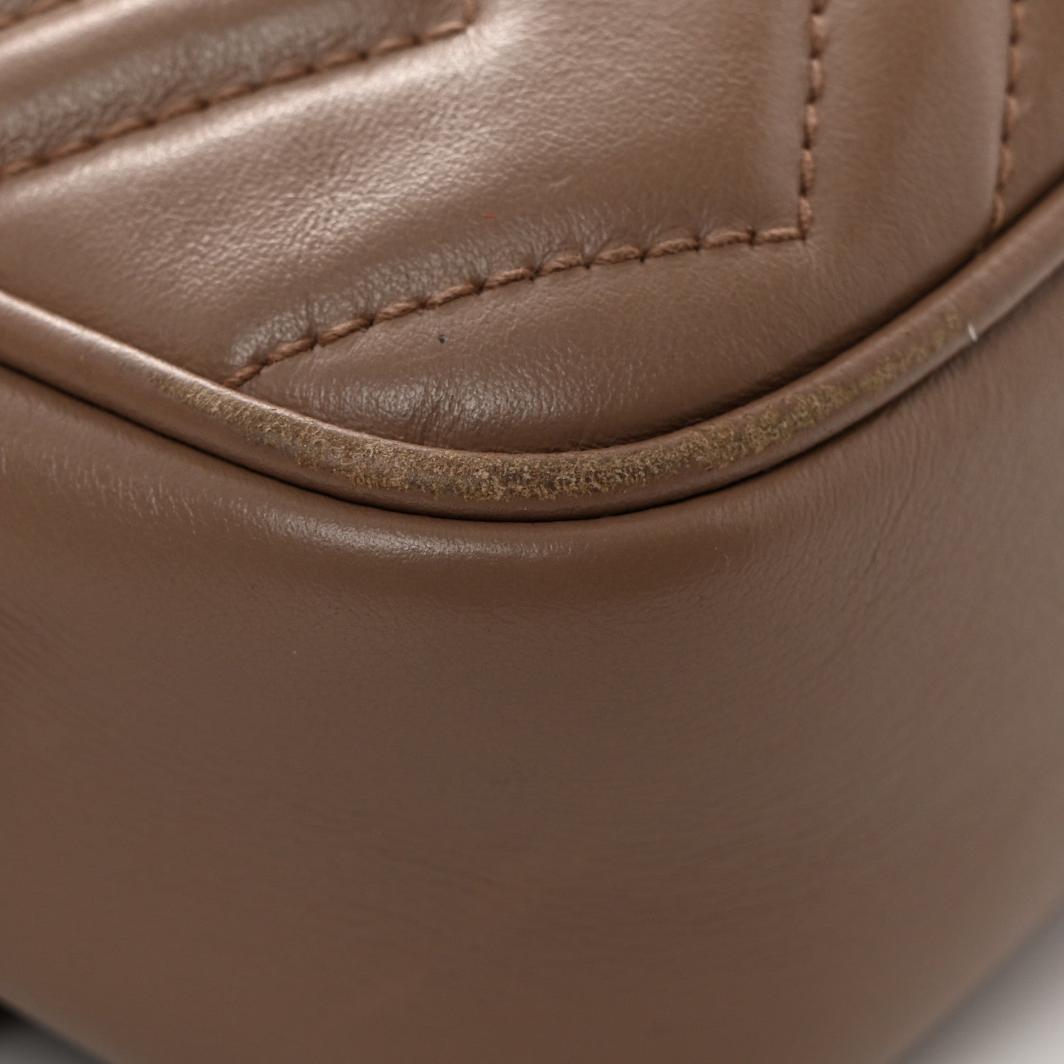 Gucci Calfskin Matelasse Mini GG Marmont Chain Shoulder Bag Porcelain Rose 15 of 15