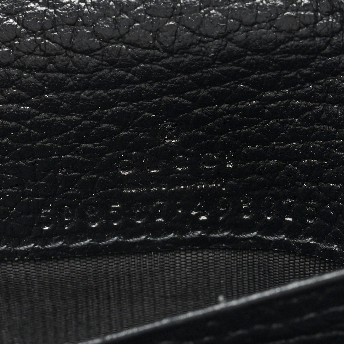 Dollar Calfskin GG Supreme Monogram Medium GG Marmont Wallet Black Beige Ebony