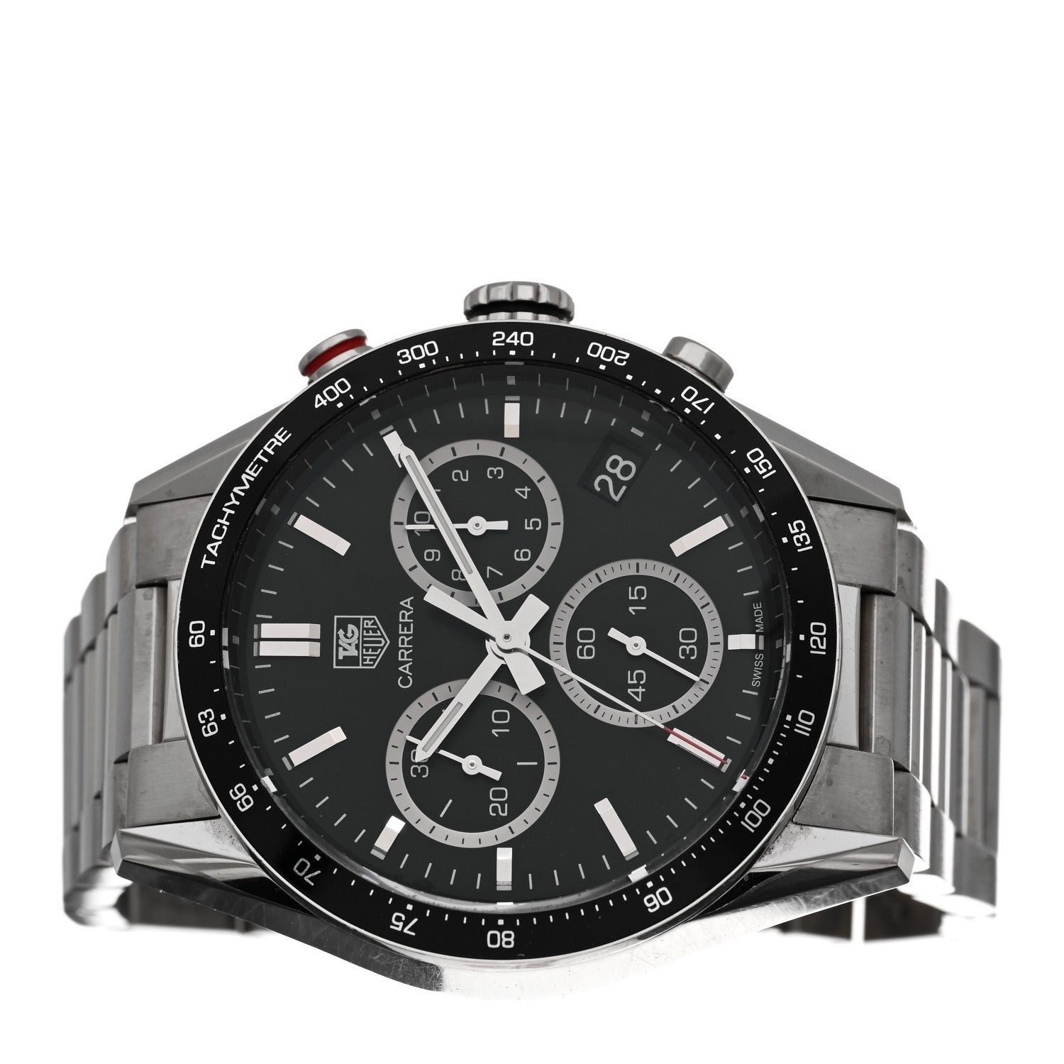 Tag Heuer Stainless Steel 44mm Carrera Panamericana Chronograph Automatic Watch Black CV1A10 2 of 4