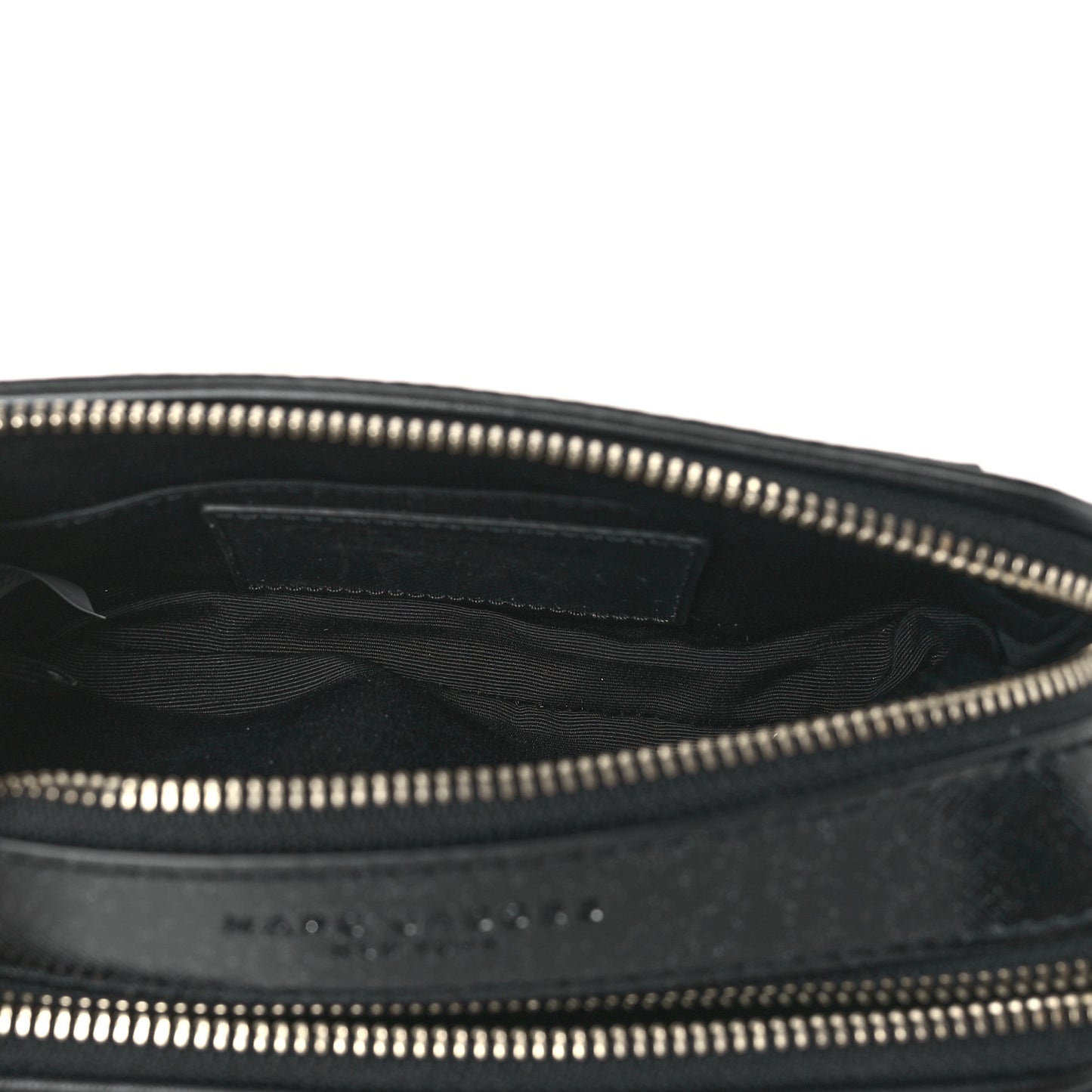 Calfskin Sequin Snapshot Camera Bag Black