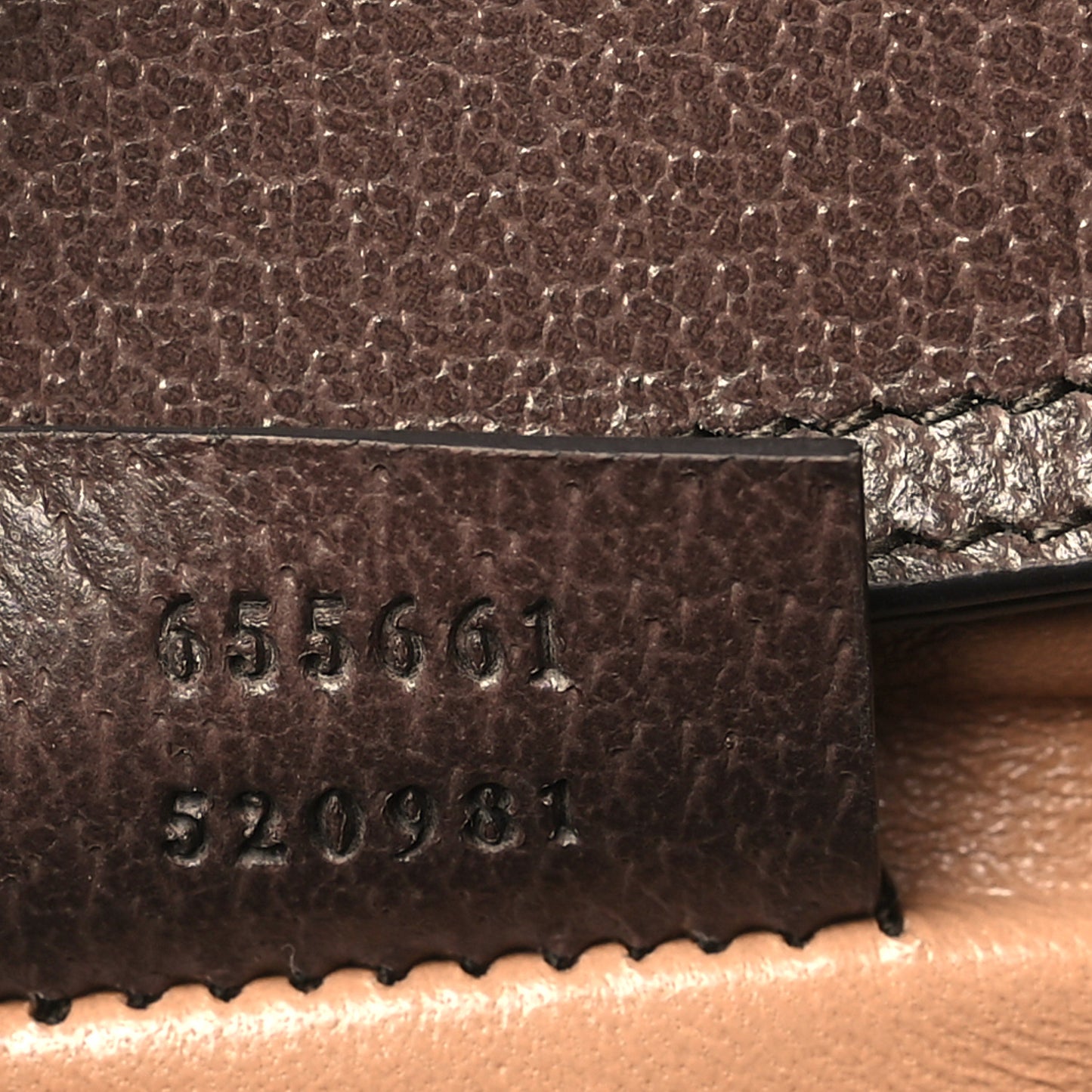 Monogram Jumbo GG Textured Dollar Calfskin Mini Diana Tote Bag Camel Ebony New Acero