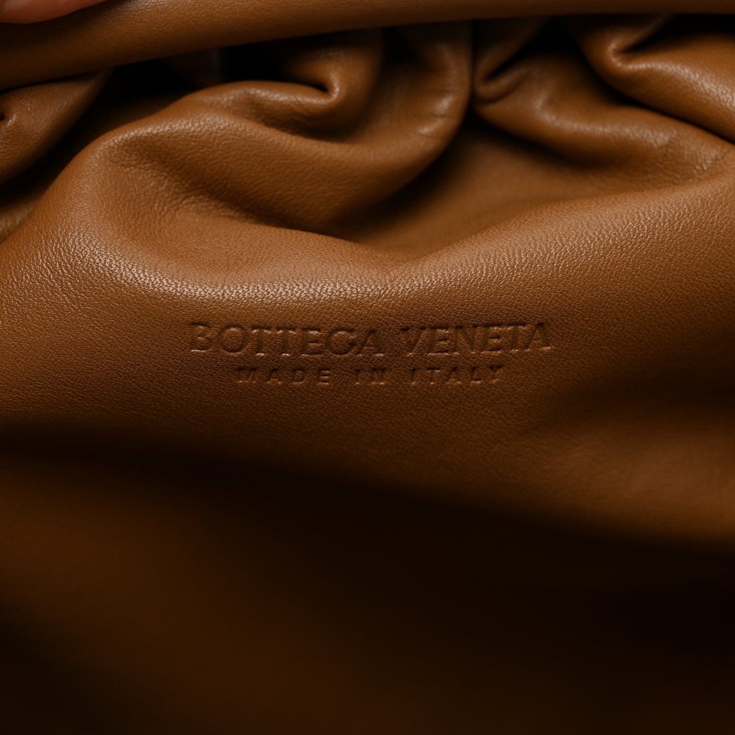 Smooth Butter Calf The Pouch Oversized Clutch Teak