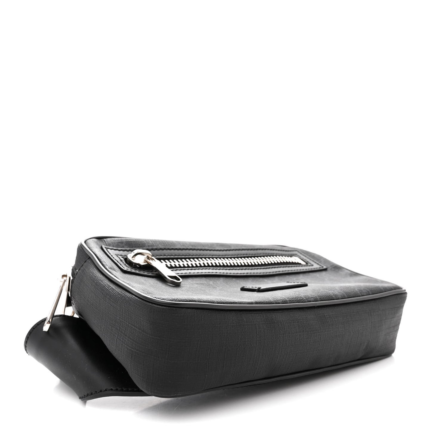 Soft GG Supreme Monogram Web Belt Bag Black Grey