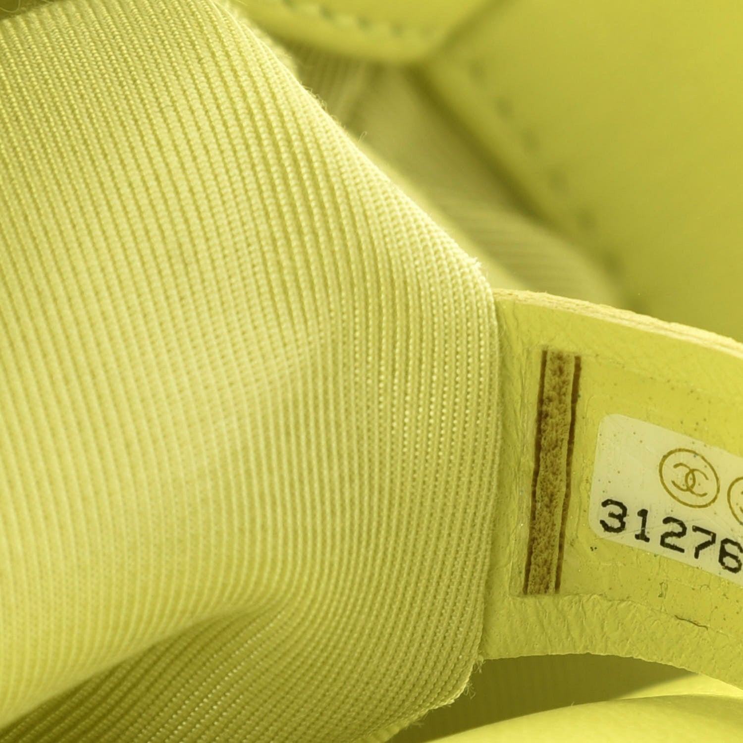 Chanel Shiny Lambskin Quilted Medium Chanel 19 Flap Neon Yellow 9 of 12