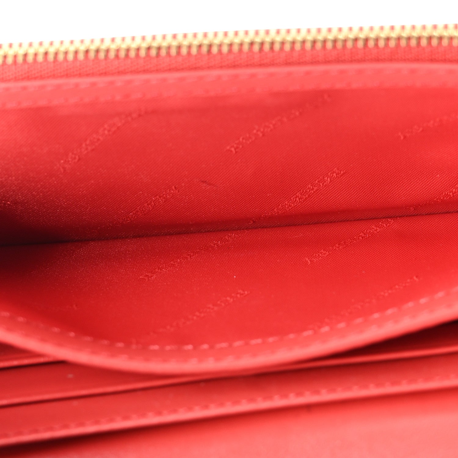 Burberry Calfskin Haymarket Check Henley Wallet Red 5 of 11