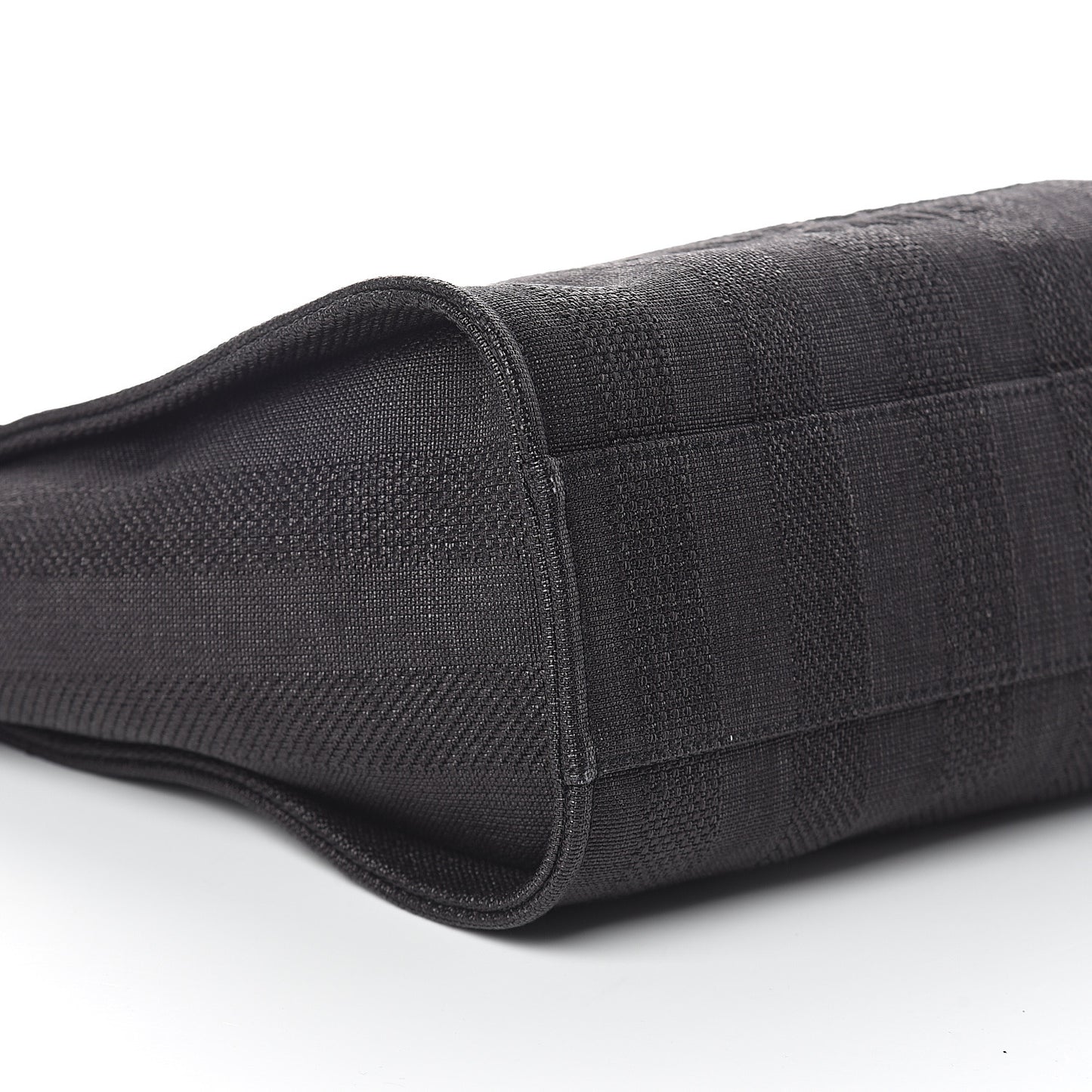 Mixed Fibers Striped Small Deauville Tote Black