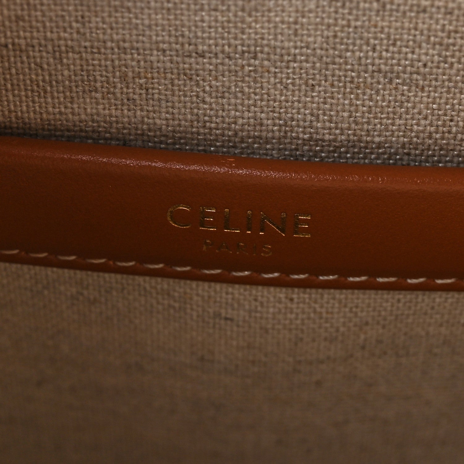 Celine Raffia Effect Calfskin Triomphe Jacquard Small Cabas Thais Natural Silver 6 of 9