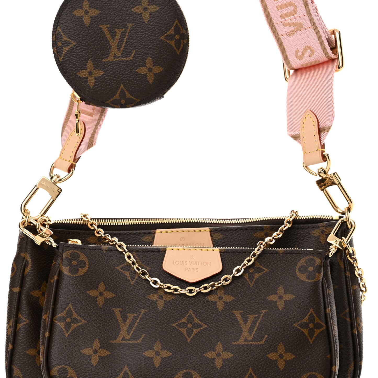 Monogram Multi Pochette Accessories Rose Clair