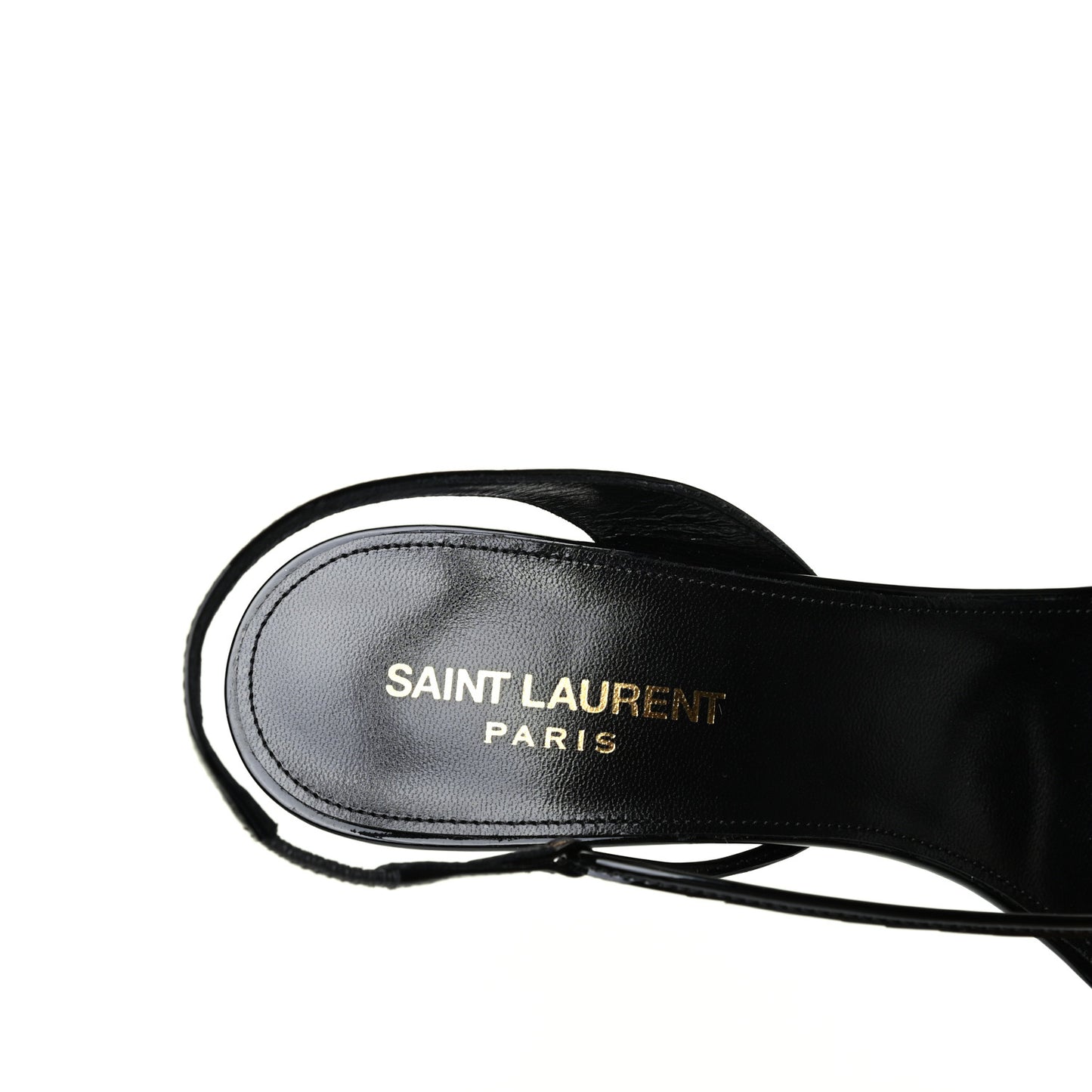Patent Calfskin Anouk 110 Sandals 39 Black