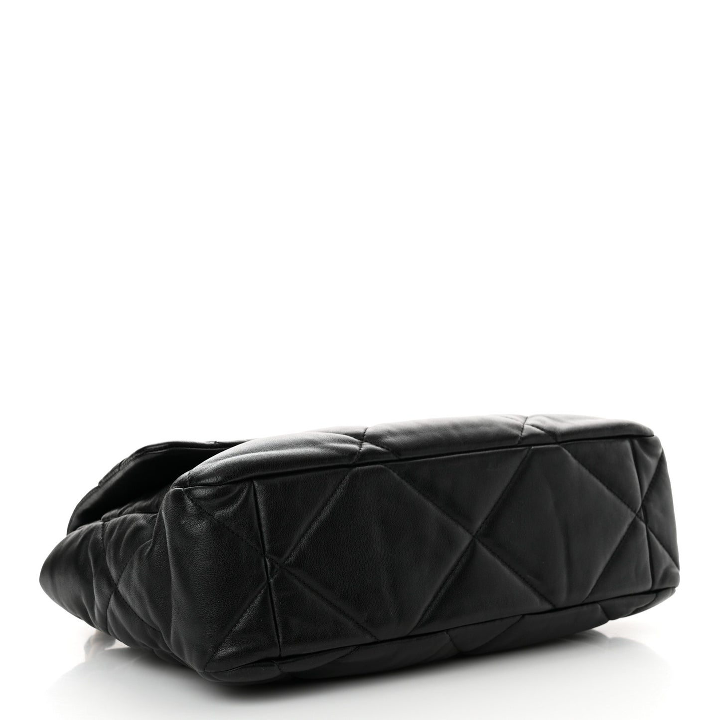 Lambskin Quilted Large Chanel 19 Flap Black