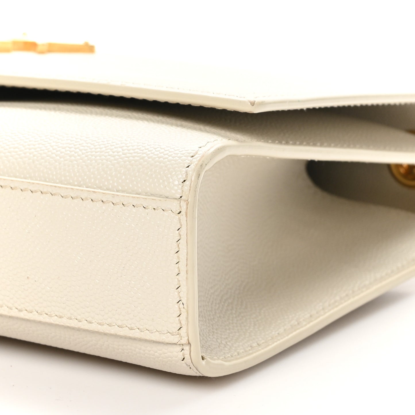 Grain De Poudre Medium Classic Monogram Kate Satchel Crema Soft