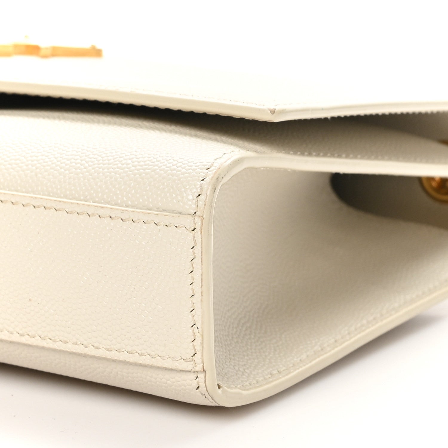 Saint Laurent Grain De Poudre Medium Classic Monogram Kate Satchel Crema Soft 10 of 10