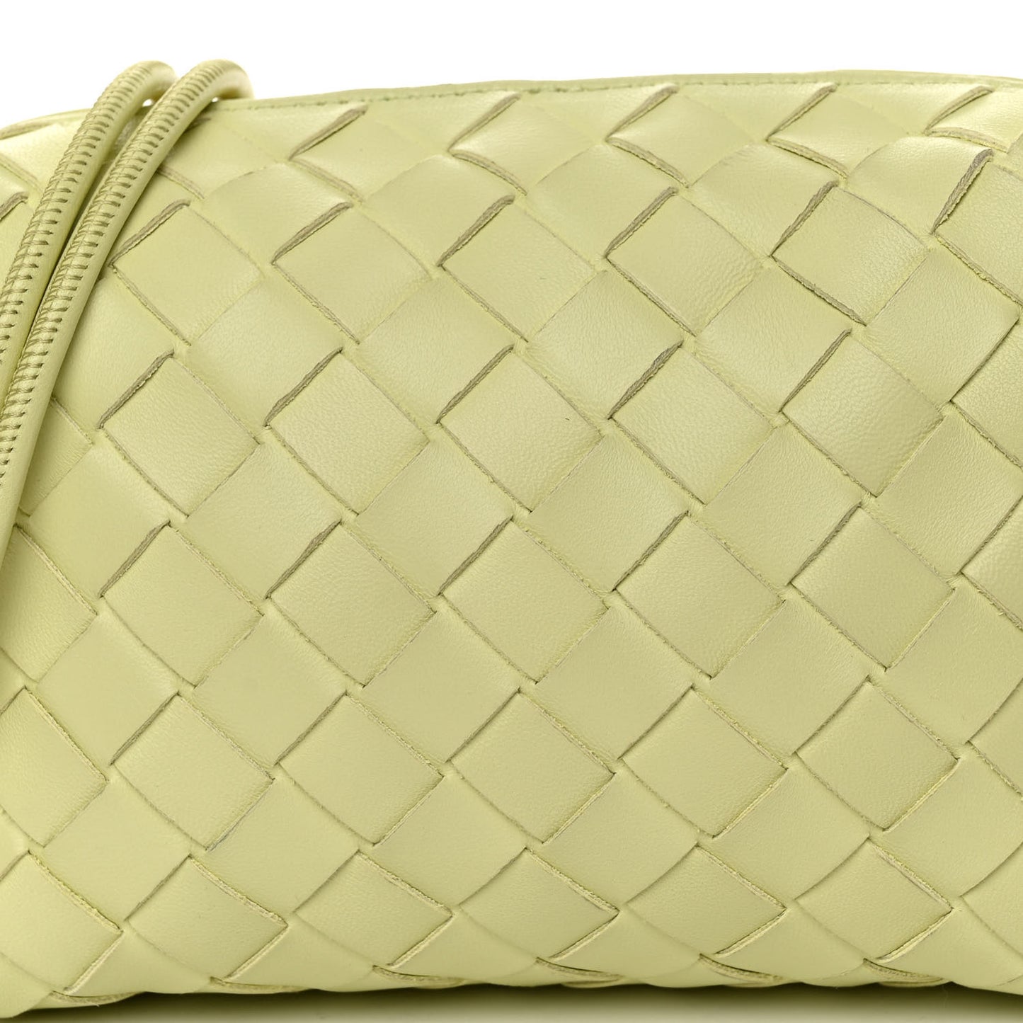Nappa Intrecciato Mini Loop Camera Bag Lemon Washed