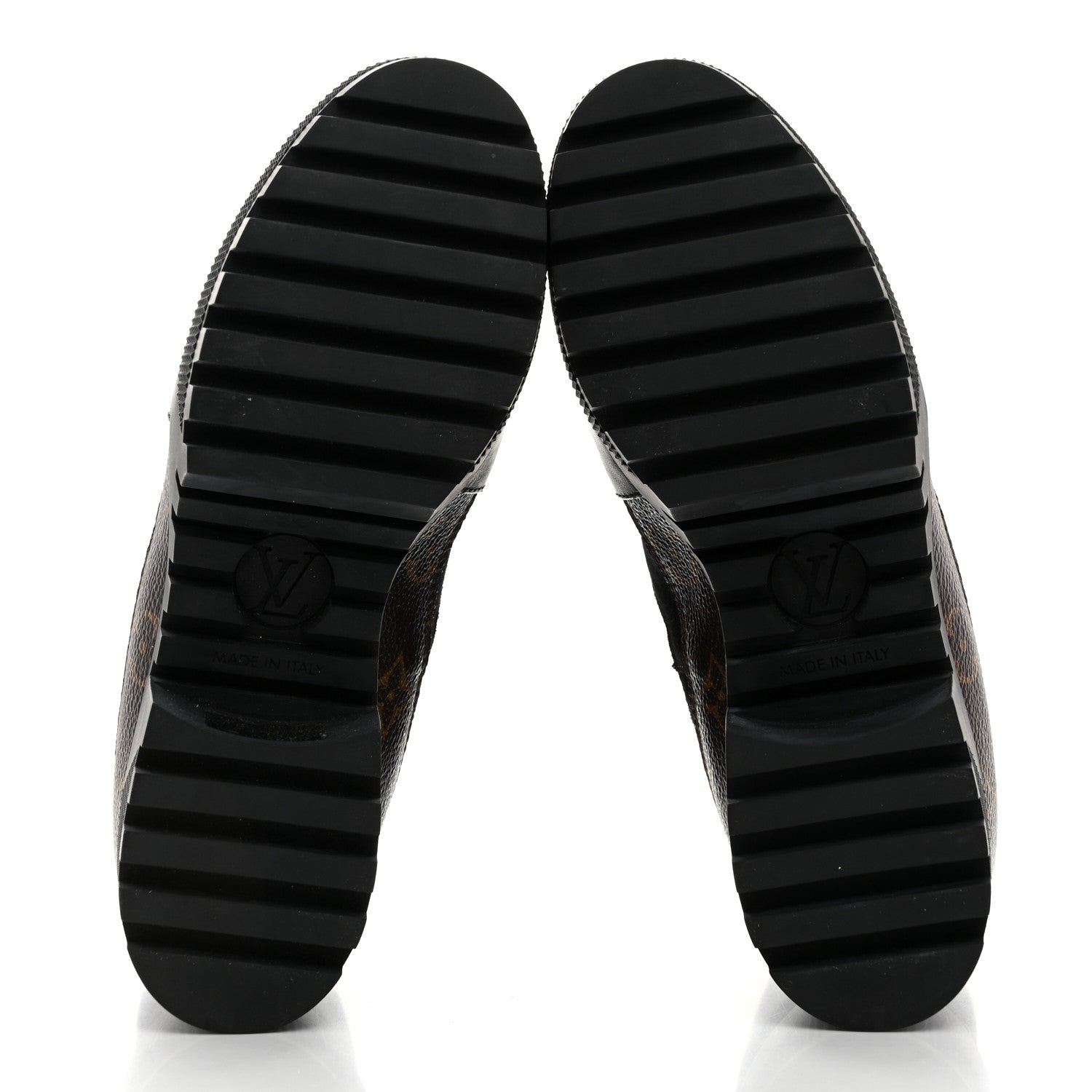 Louis Vuitton Suede Calfskin Monogram Laureate Platform Desert Boots 37 Black 4 of 8