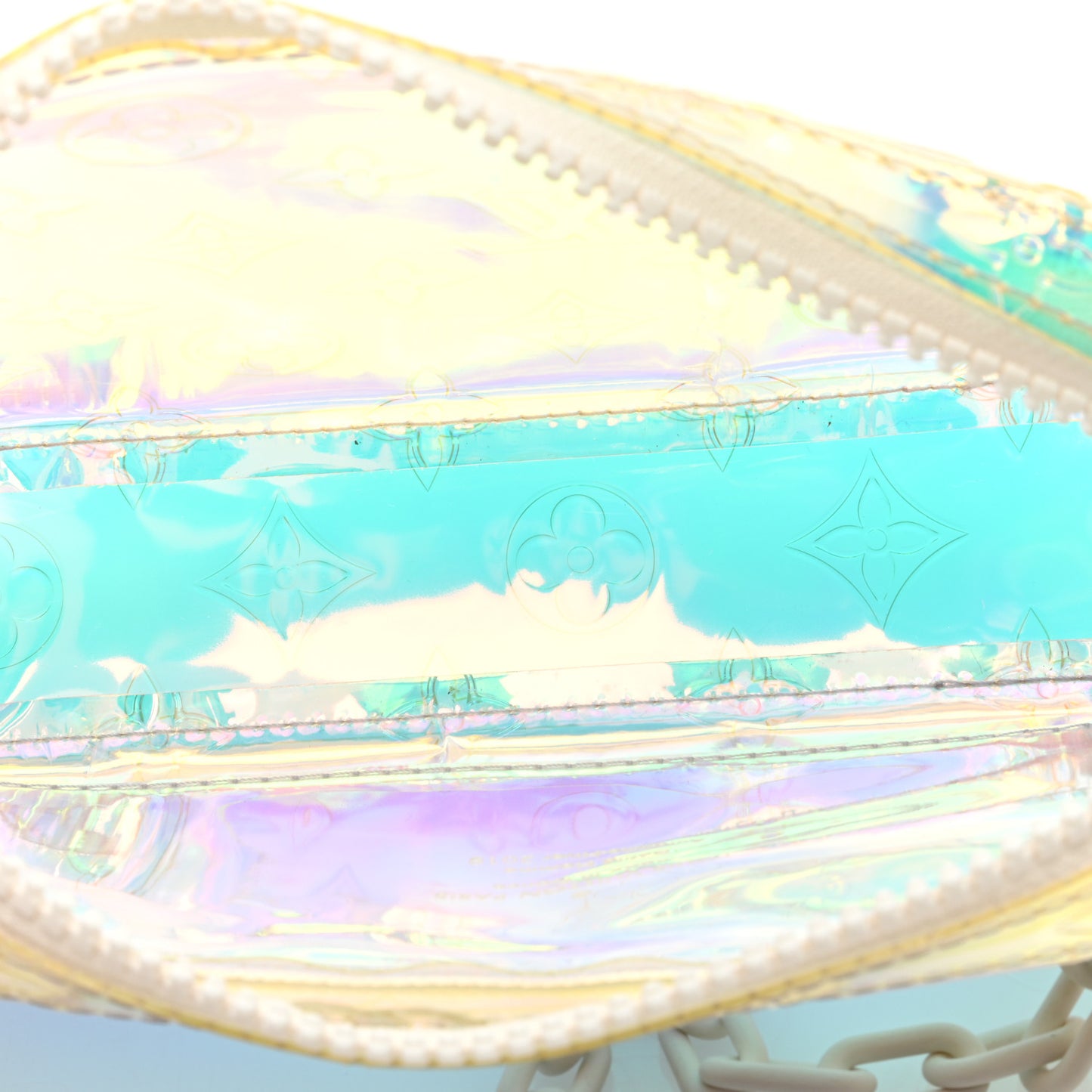 PVC Monogram Pochette Volga Iridescent Prism