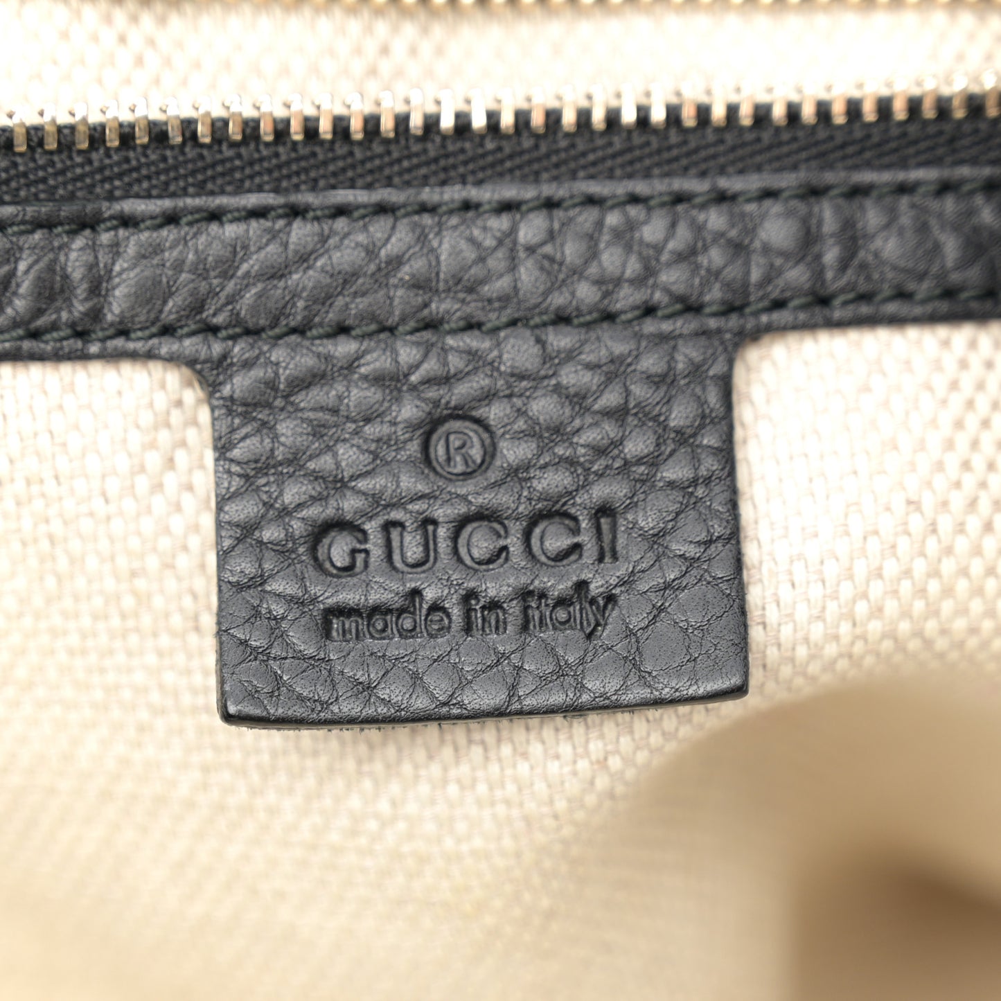 Pebbled Calfskin Medium Soho Shoulder Bag Black