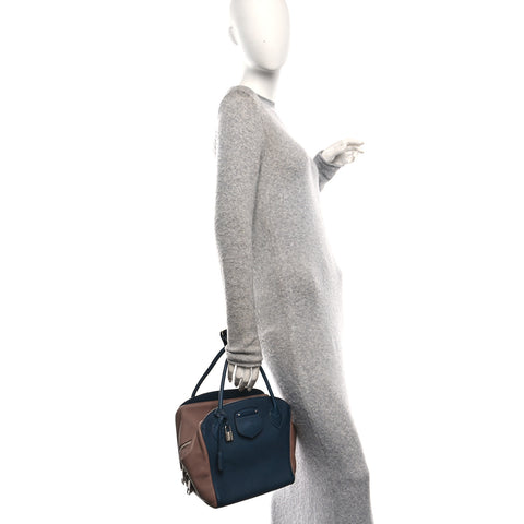 Veau Ecorce Haute Maroquinerie Milaris Blue Marine Vison