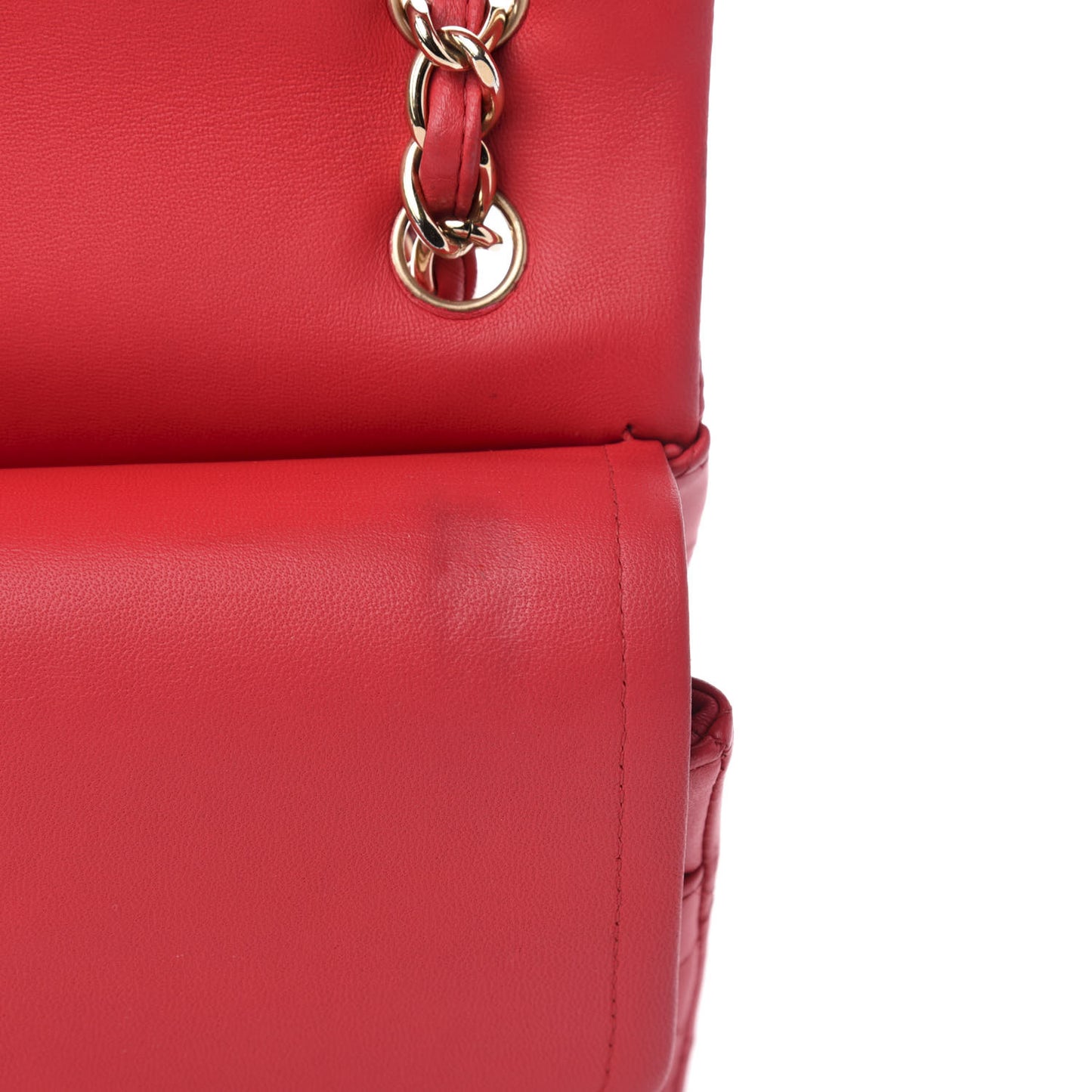 Lambskin Quilted Jumbo Double Flap Pink