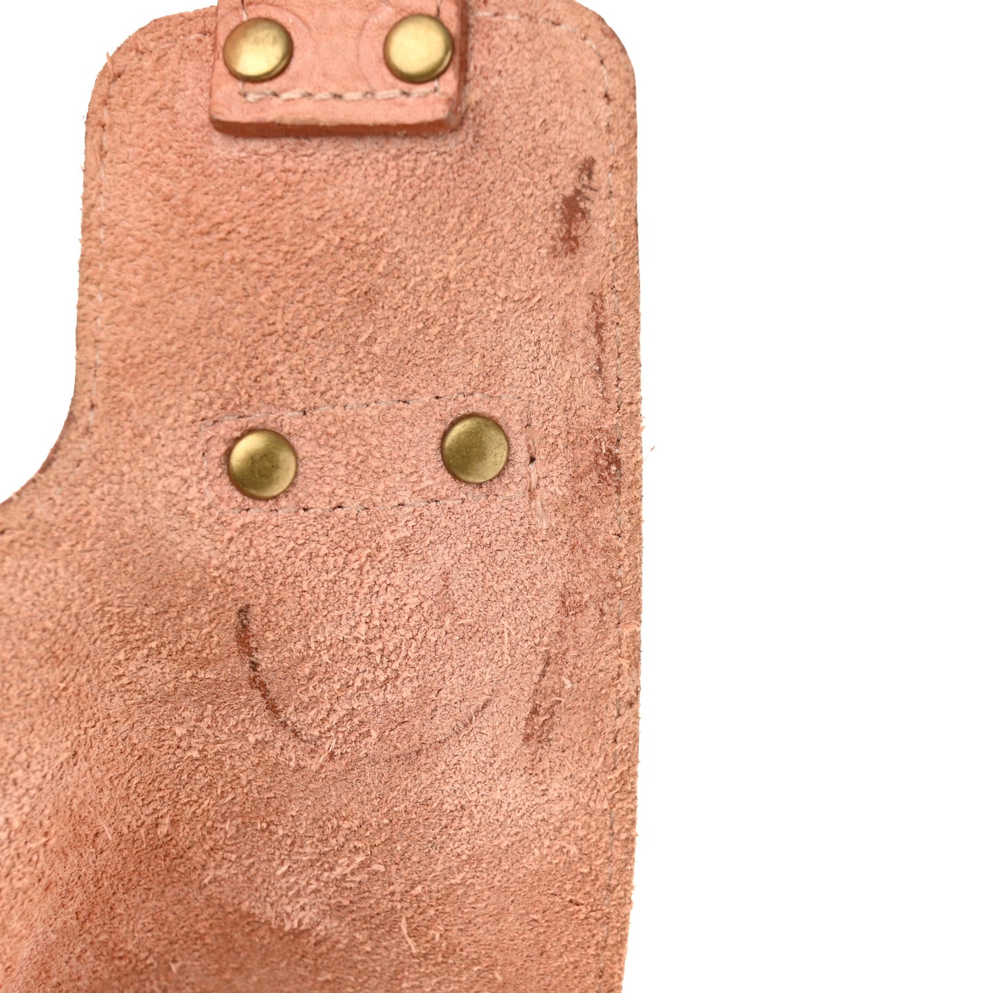 Small Grain Calfskin Messenger Crossbody Burnt Peach