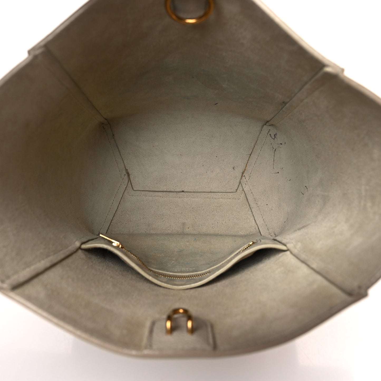 Soft Grained Calfskin Small Sangle Bucket Bag Light Taupe