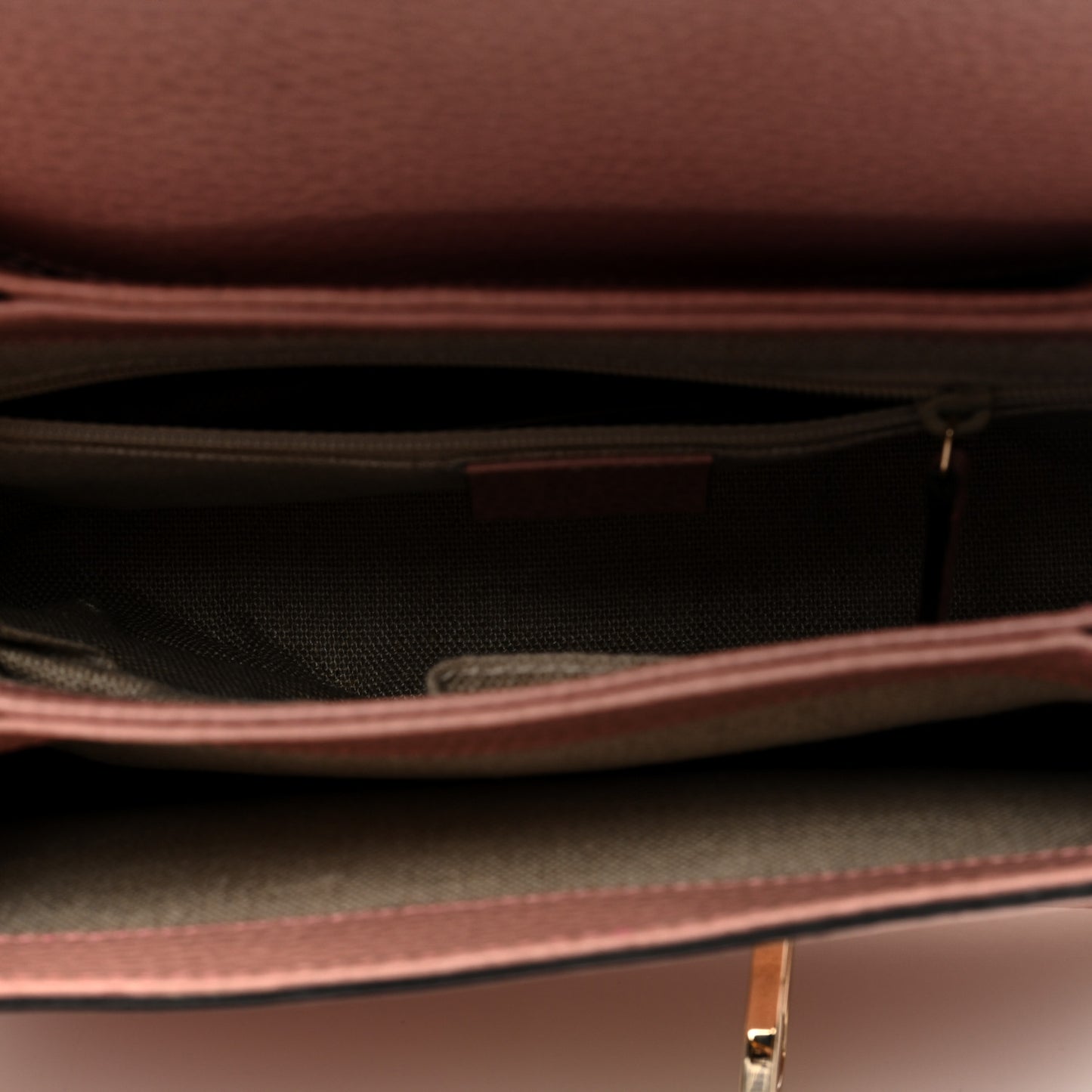 Dollar Calfskin Interlocking G Top Handle Shoulder Bag Soft Pink