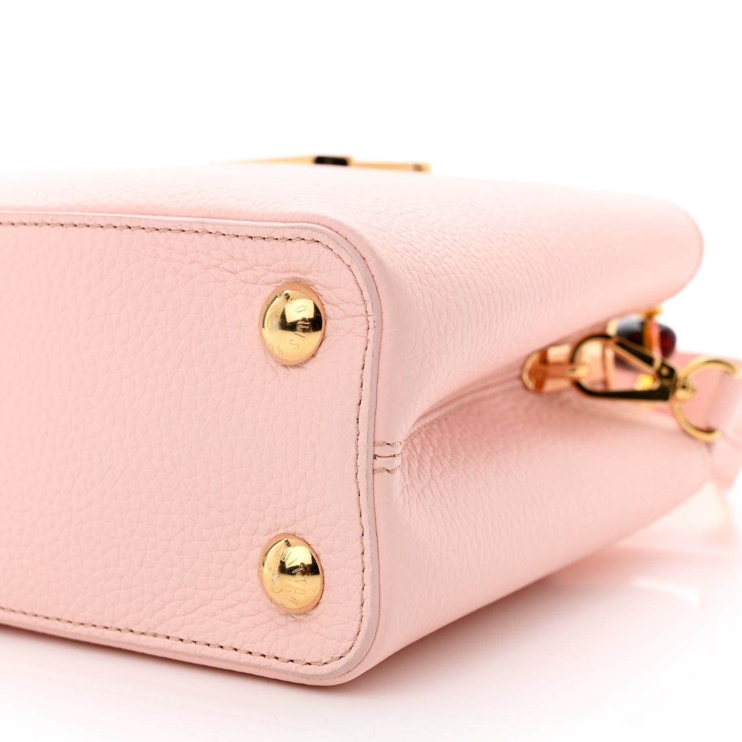 Taurillon Resin Murano Capucines BB Rose Jasmin
