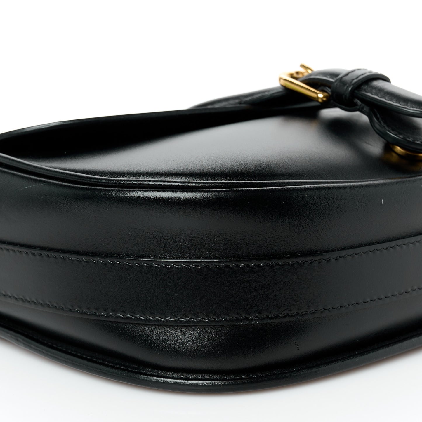 Box Calfskin Medium Bobby Flap Black