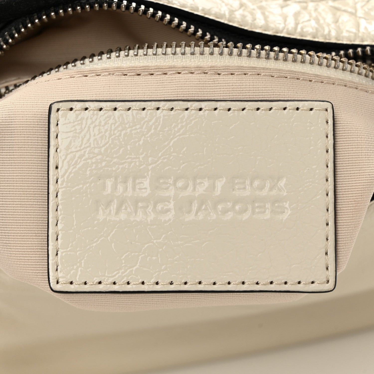 Marc Jacobs Patent Calfskin Soft Box 23 Shoulder Bag Ivory 7 of 13