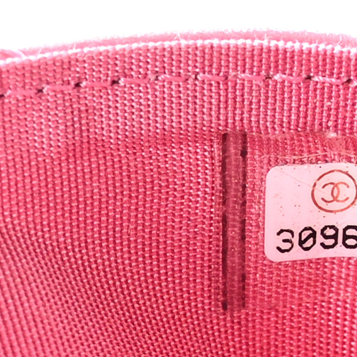 Chanel Lambskin Quilted Chanel 19 Card Holder Dark Pink 6 of 11