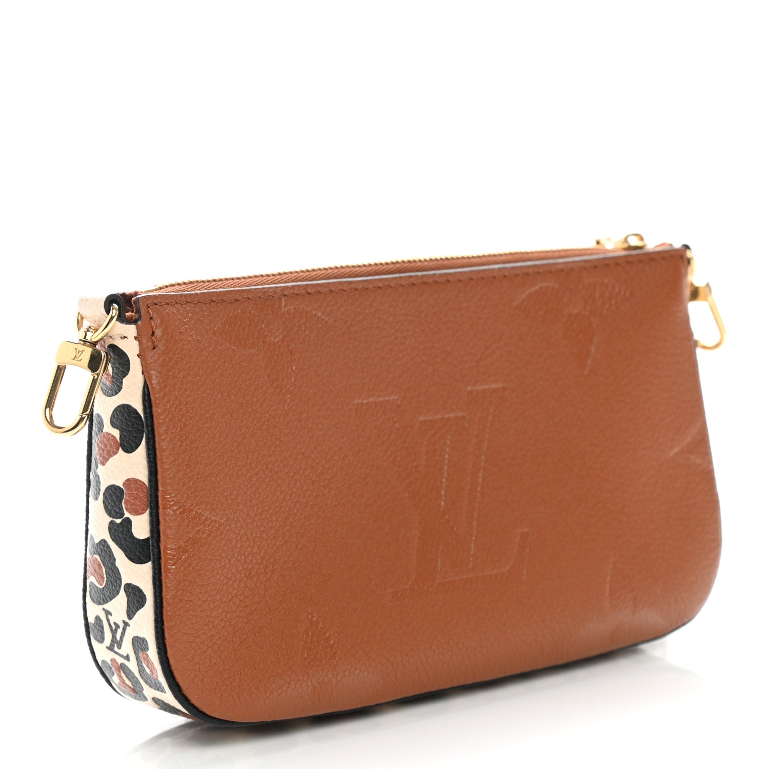 Louis Vuitton Empreinte Monogram Giant Wild At Heart Multi Pochette Accessories Mini Pochette Caramel 3 of 7