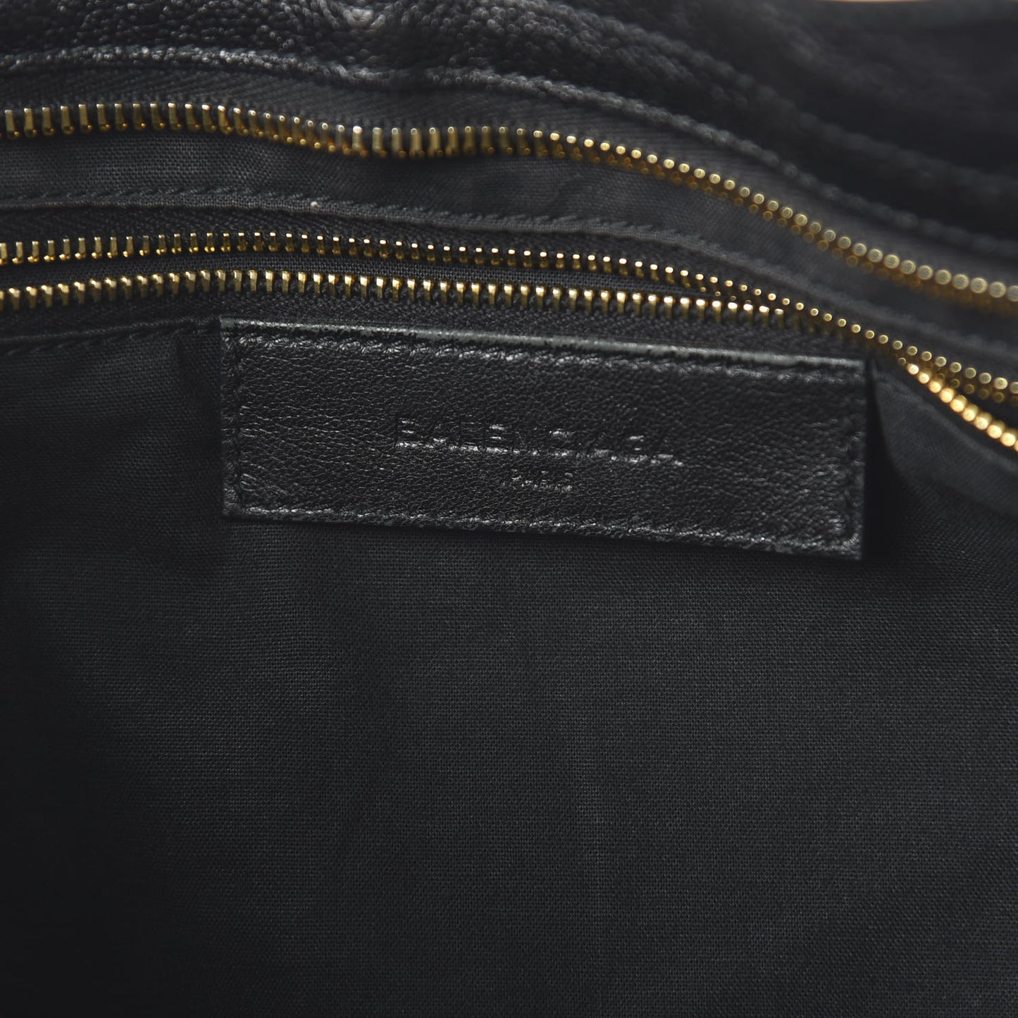 Chevre Gold Metallic Edge Hardware City Black