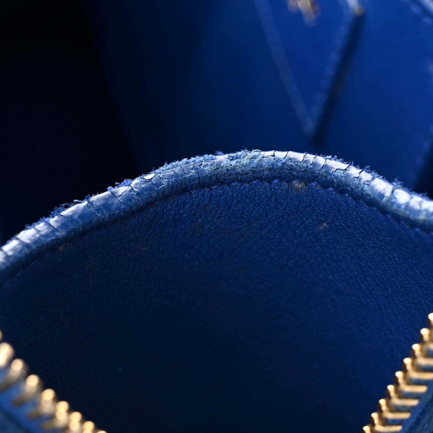 Calfskin Small Classic Y Cabas Royal Blue