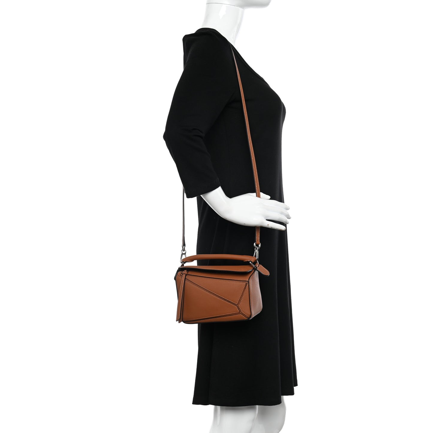 Calfskin Mini Puzzle Bag Tan