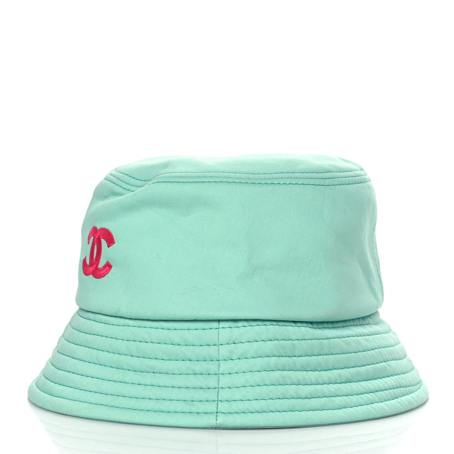 Cotton CC Cloche Bucket Hat S Turquoise Fuchsia