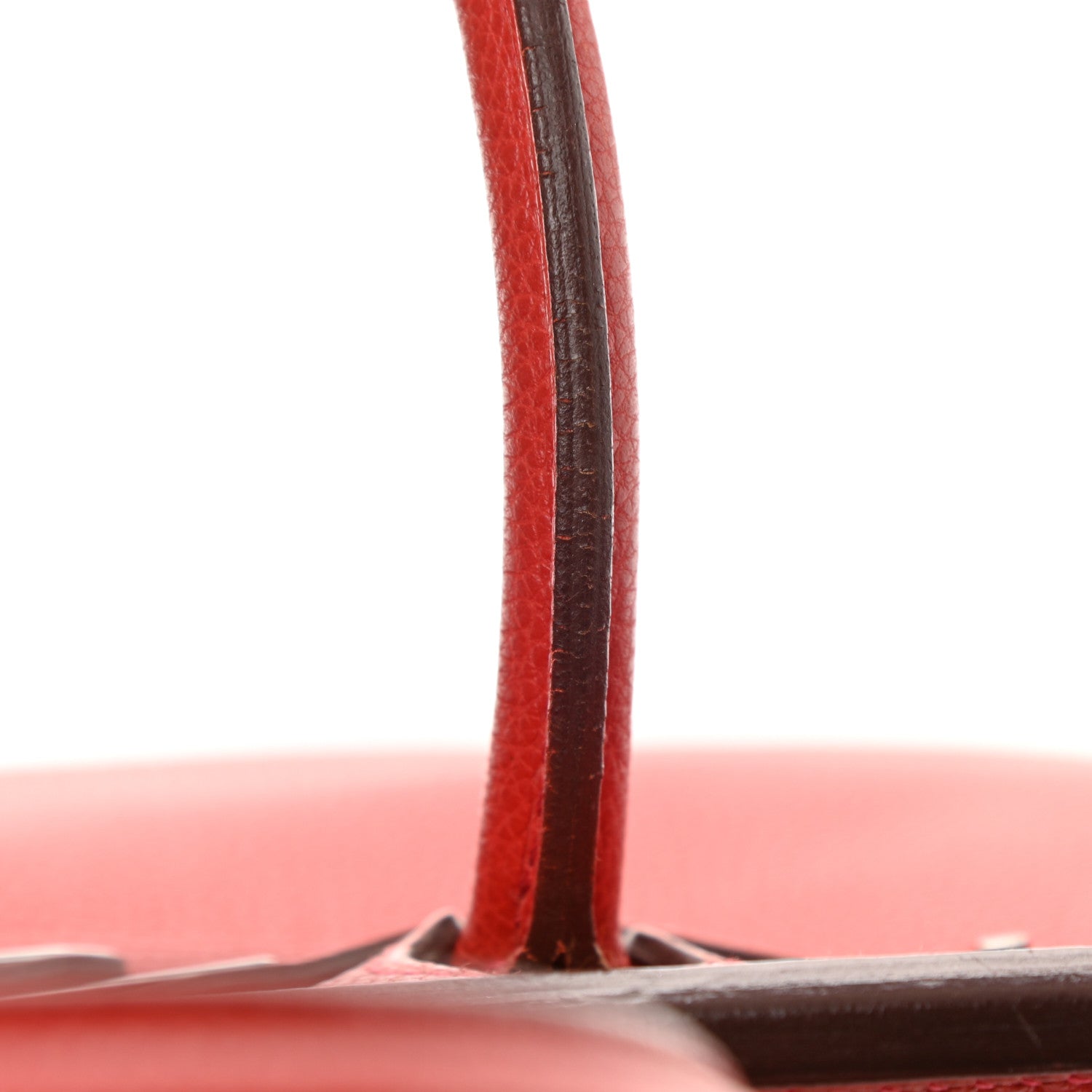 Hermes Togo Bi-Color Birkin 30 Rouge Casaque Potiron 17 of 17