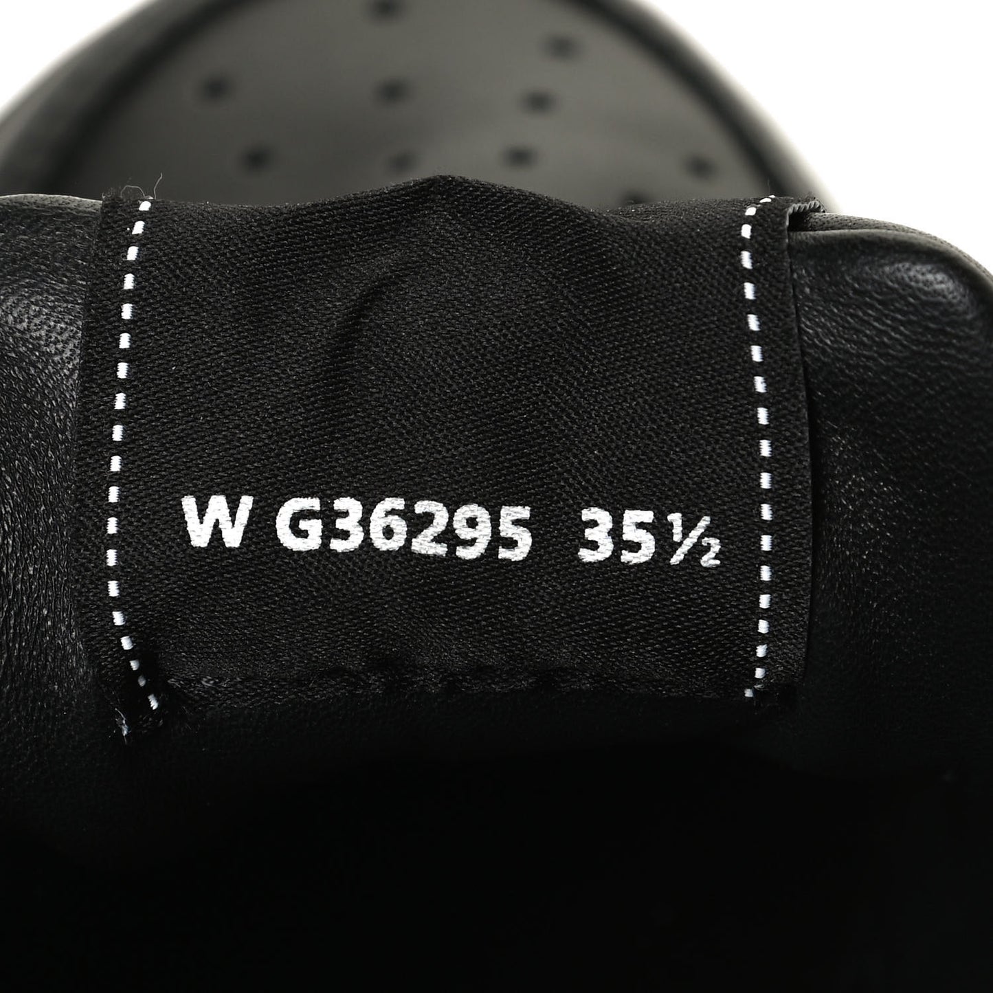 Calfskin Womens Logo Sneakers 35.5 Black