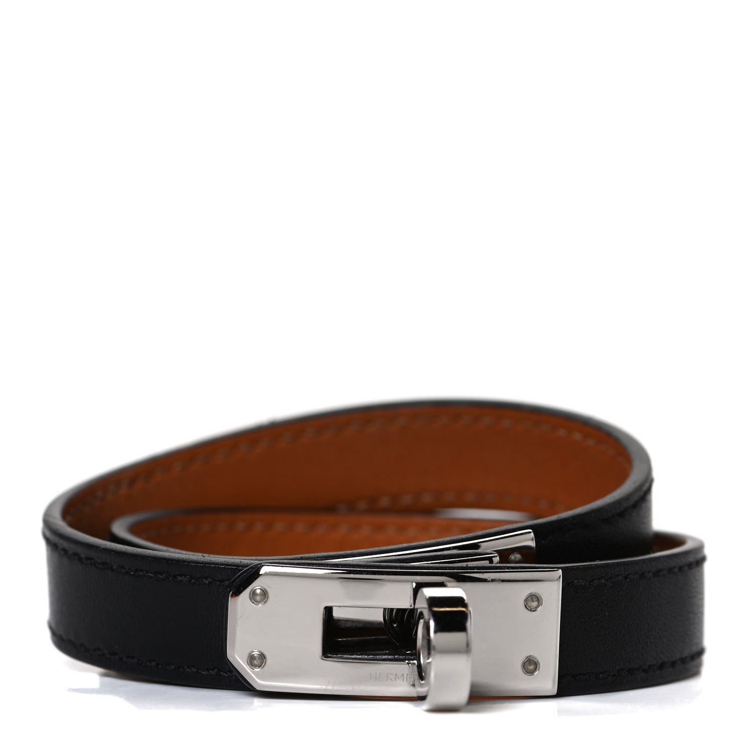 Hermes Box Kelly Double Tour Bracelet M Black 1 of 7