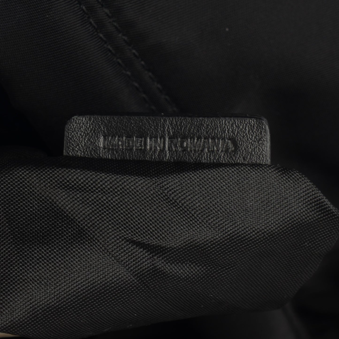 Nylon Rottweiler Print Backpack Black