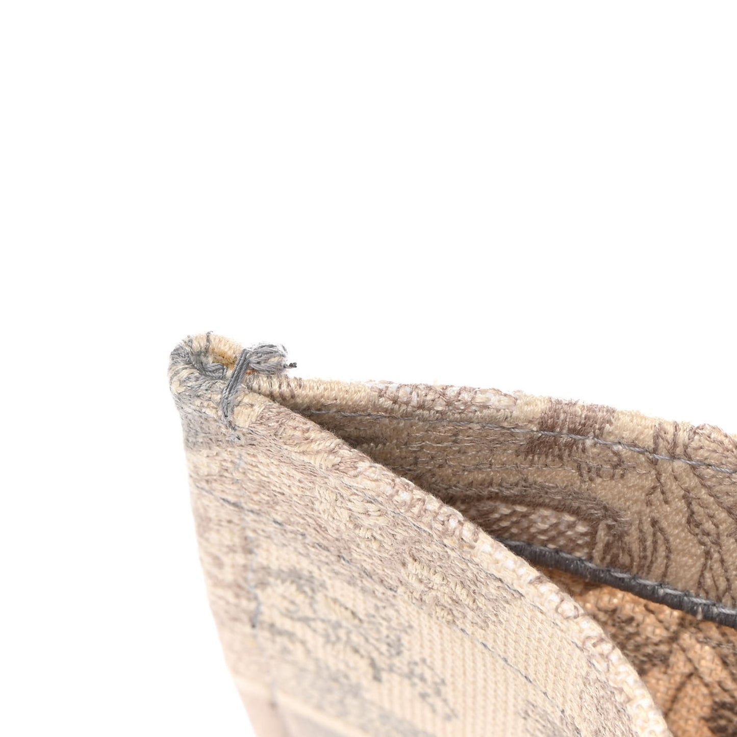 Canvas Embroidered Medium Dioriviera Toile De Jouy Book Tote Gray